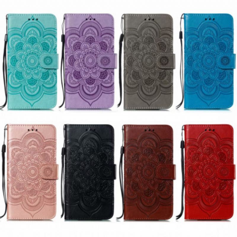 Capa Folio Para Samsung Galaxy A32 Mandala Completa