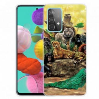 Capa Para Samsung Galaxy A32 Animais Do Safári