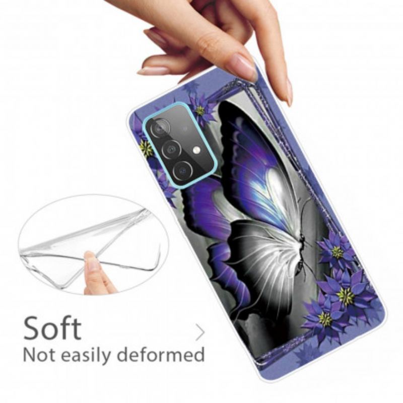 Capa Para Samsung Galaxy A32 Borboleta Real