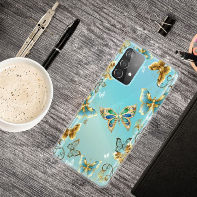 Capa Para Samsung Galaxy A32 Borboletas De Design