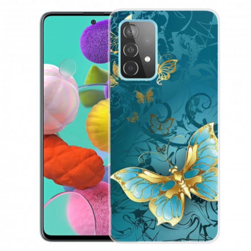 Capa Para Samsung Galaxy A32 Borboletas Flexíveis