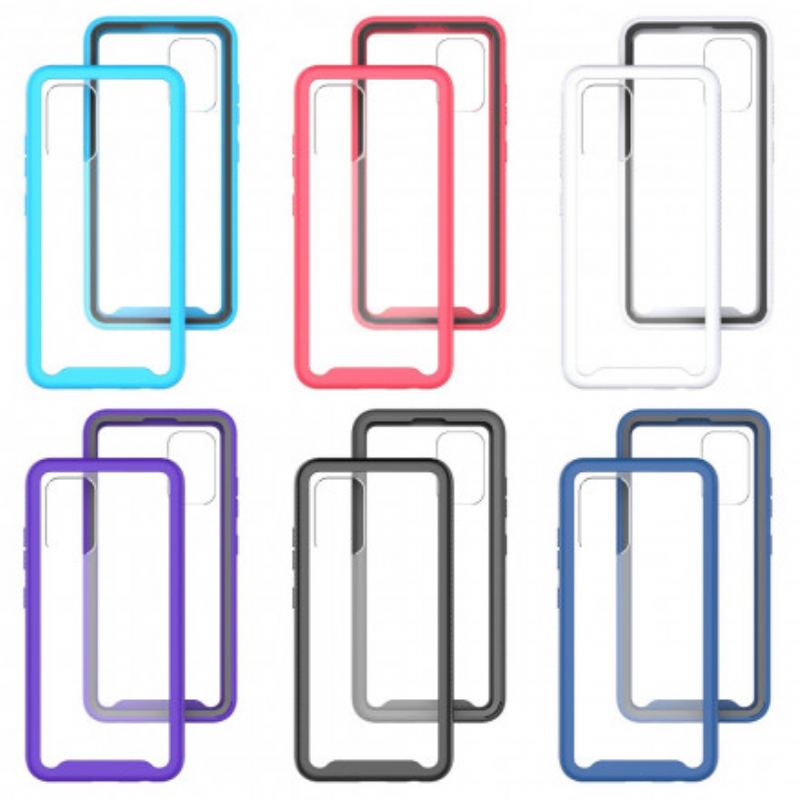 Capa Para Samsung Galaxy A32 Bordas De Silicone De Design Híbrido