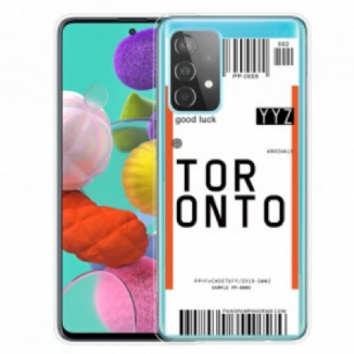 Capa Para Samsung Galaxy A32 Cartão De Embarque De Toronto