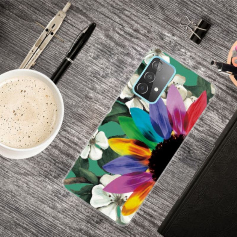 Capa Para Samsung Galaxy A32 Flor Colorida