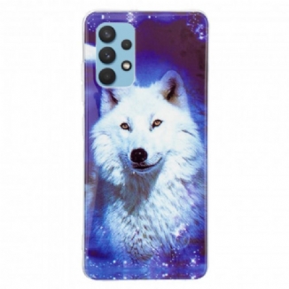 Capa Para Samsung Galaxy A32 Fluorescente Wolf Series