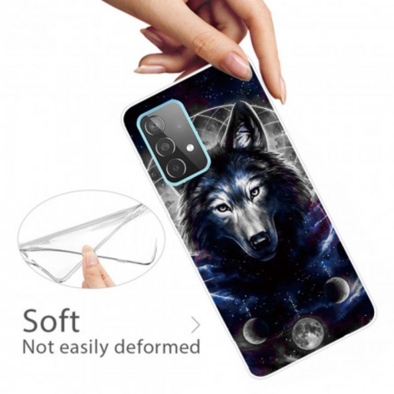 Capa Para Samsung Galaxy A32 Lobo Flexível