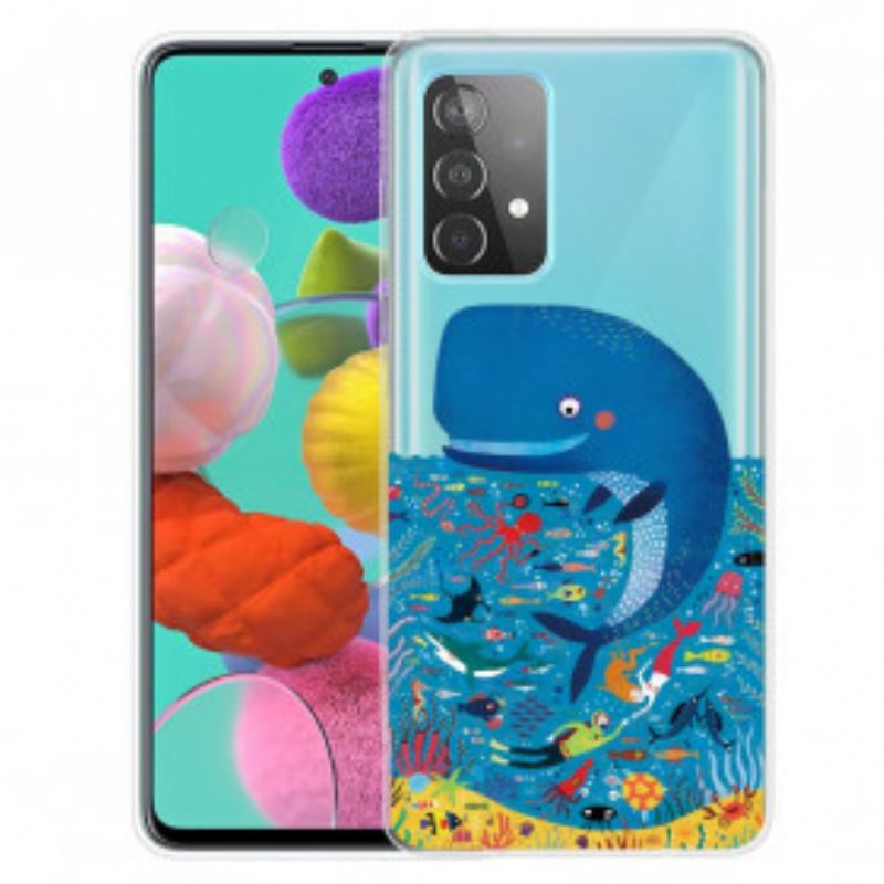 Capa Para Samsung Galaxy A32 Mundo Marinho