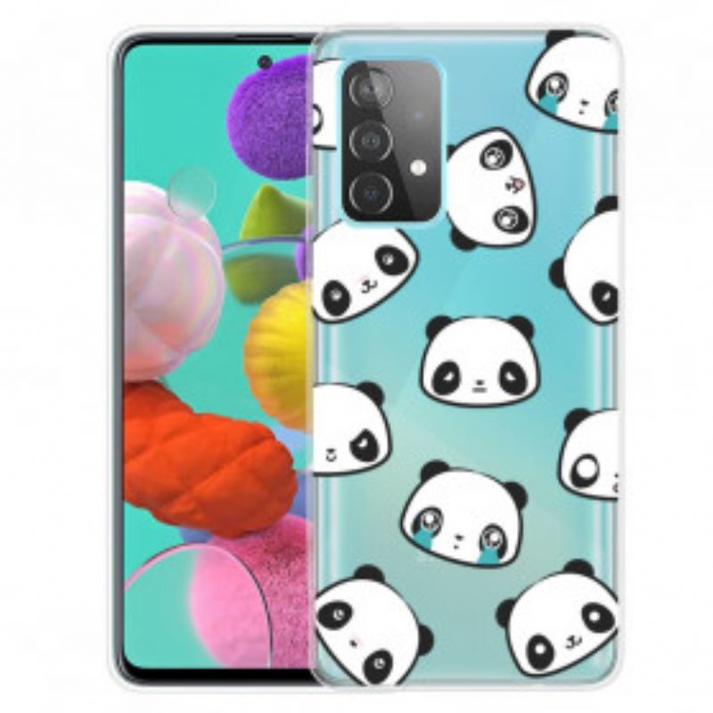 Capa Para Samsung Galaxy A32 Pandas Sentimentais