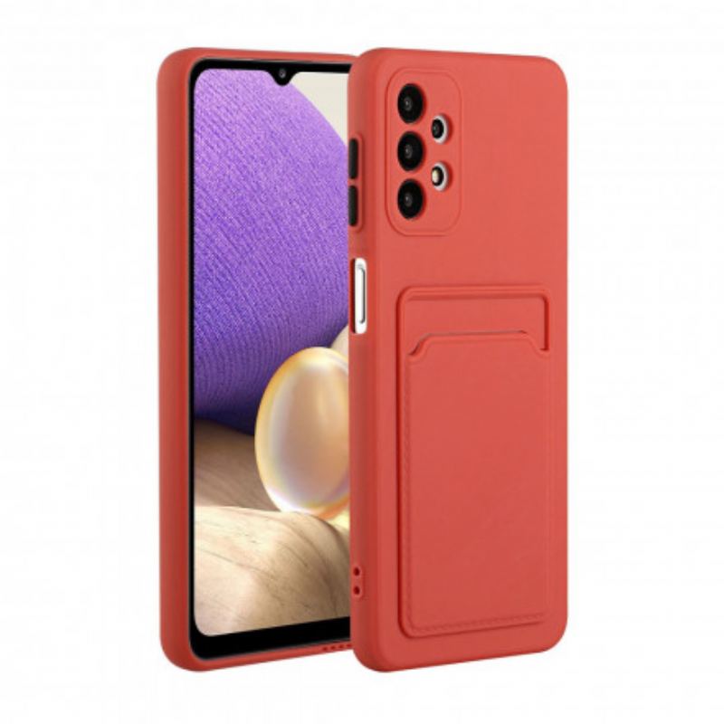 Capa Para Samsung Galaxy A32 Titular De Cartão De Silicone