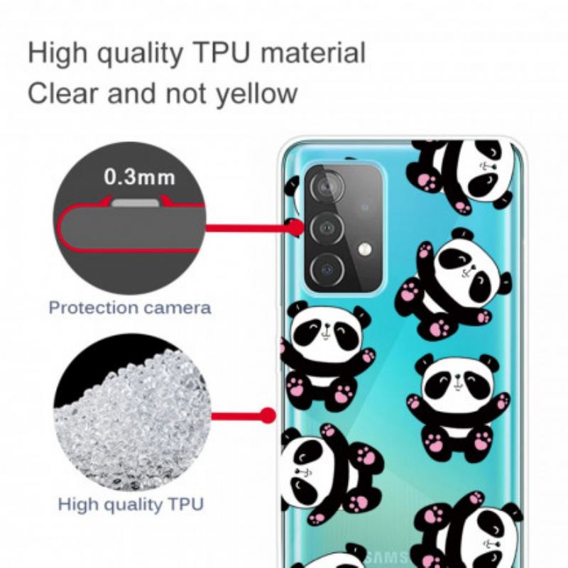 Capa Para Samsung Galaxy A32 Top Pandas Divertidos