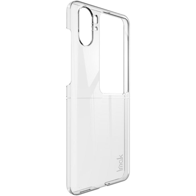 Capa Para Oppo Find N2 Flip De Couro Imak Transparente