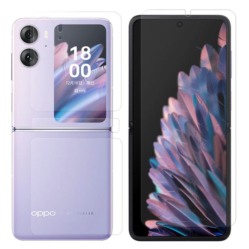 Película De Proteção De Tela E Traseira Para Oppo Find N2 Flip