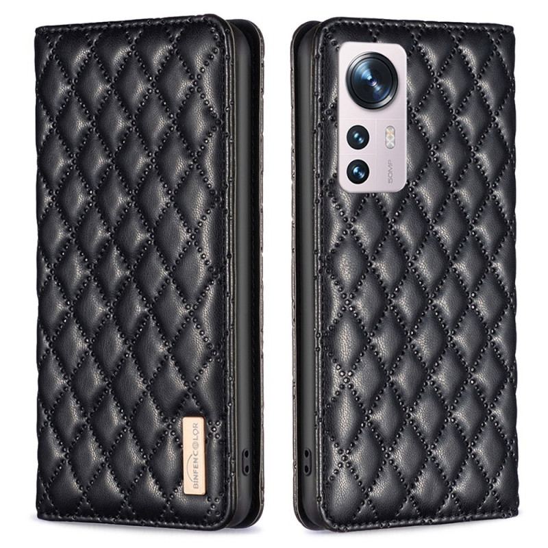 Capa De Celular Para Xiaomi 12 Lite Flip Cor Binfen Acolchoada