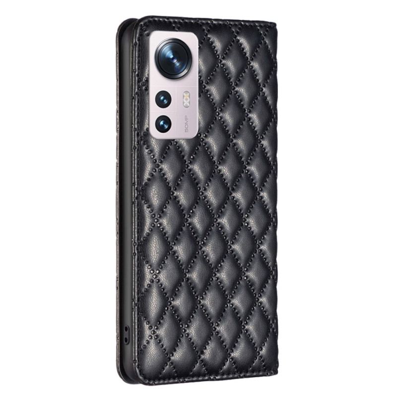 Capa De Celular Para Xiaomi 12 Lite Flip Cor Binfen Acolchoada