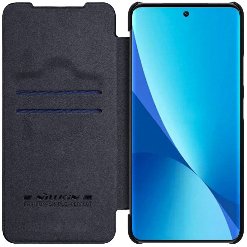 Capa De Celular Para Xiaomi 12 Lite Flip Série Nillkin Qin