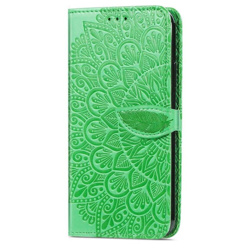 Capa Em Pele Para Xiaomi 12 Lite Folhas Tribais