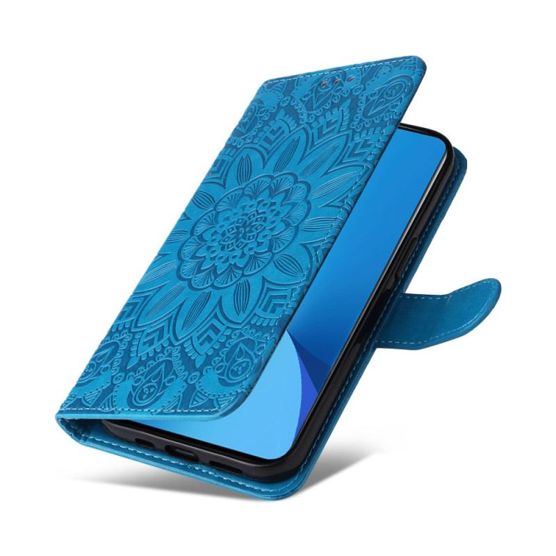 Capa Em Pele Para Xiaomi 12 Lite Mandala Completa