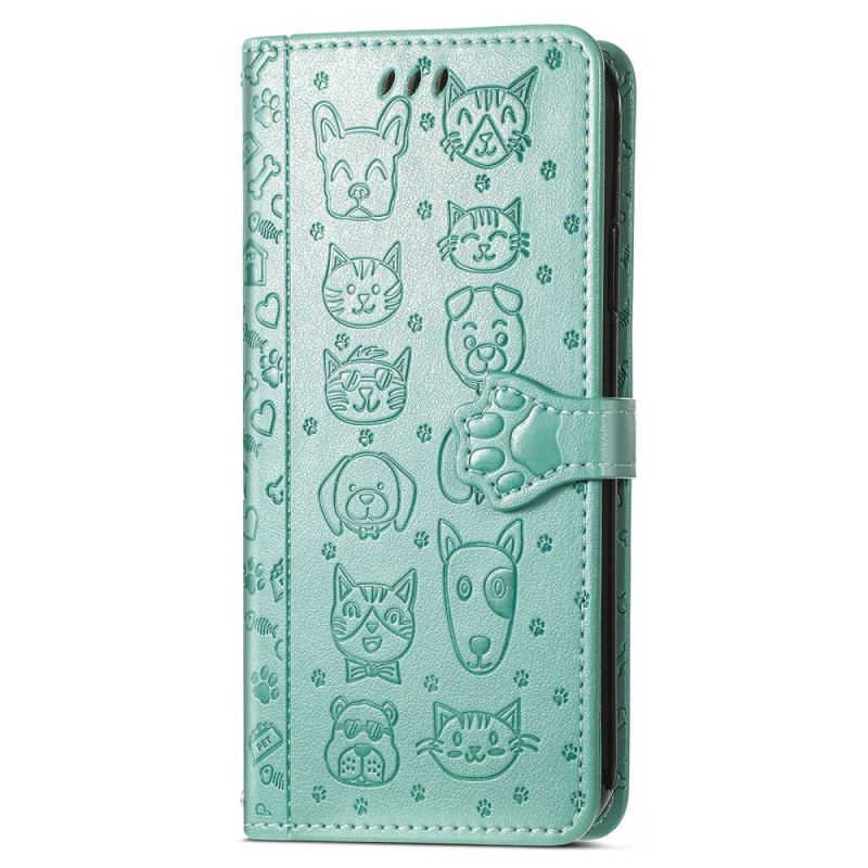 Capa Flip Para Xiaomi 12 Lite Animais Animados