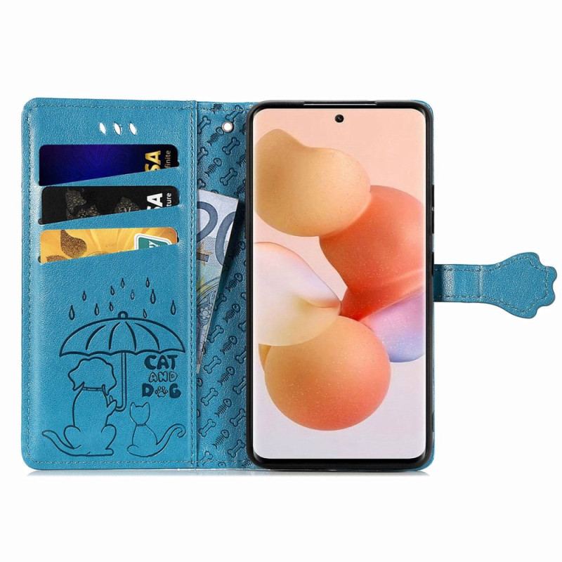 Capa Flip Para Xiaomi 12 Lite Animais Animados