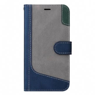 Capa Flip Para Xiaomi 12 Lite Dois Tons Com Alça