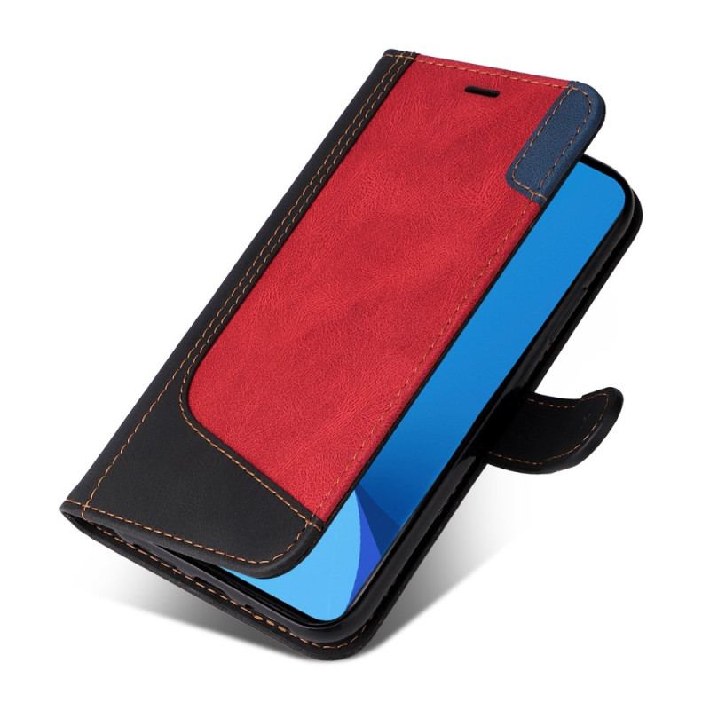 Capa Flip Para Xiaomi 12 Lite Dois Tons Com Alça