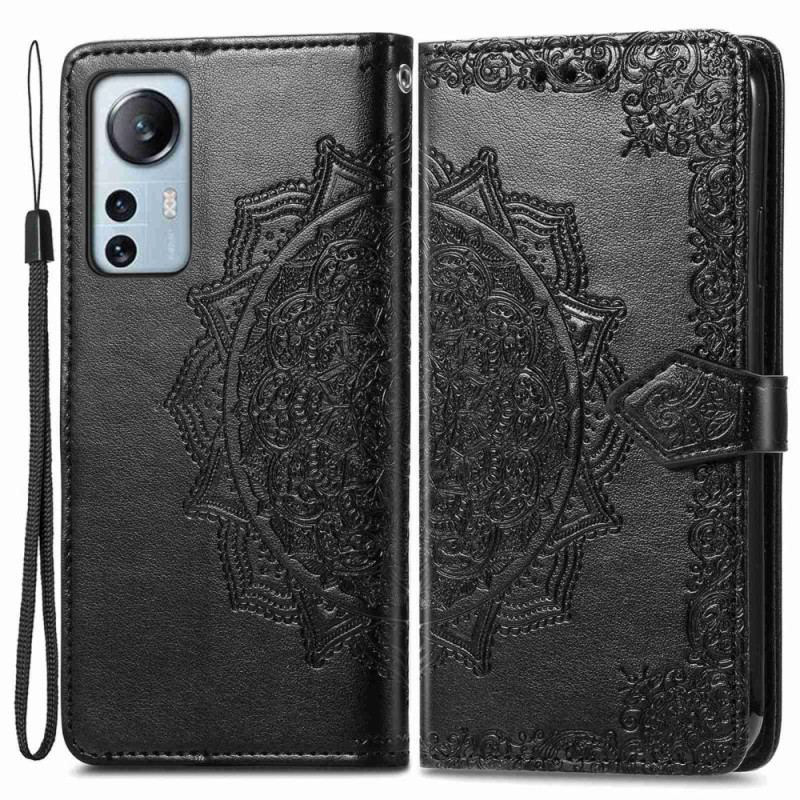 Capa Flip Para Xiaomi 12 Lite Mandala Idade Média