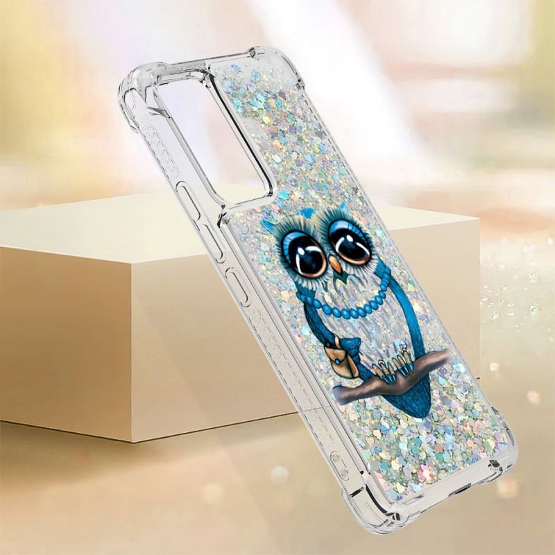 Capa Para Xiaomi 12 Lite Lantejoulas Miss Coruja