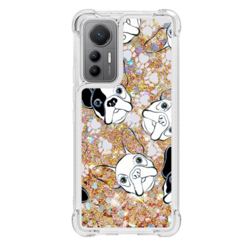 Capa Para Xiaomi 12 Lite Lantejoulas Mr Dog