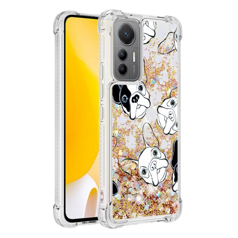 Capa Para Xiaomi 12 Lite Lantejoulas Mr Dog