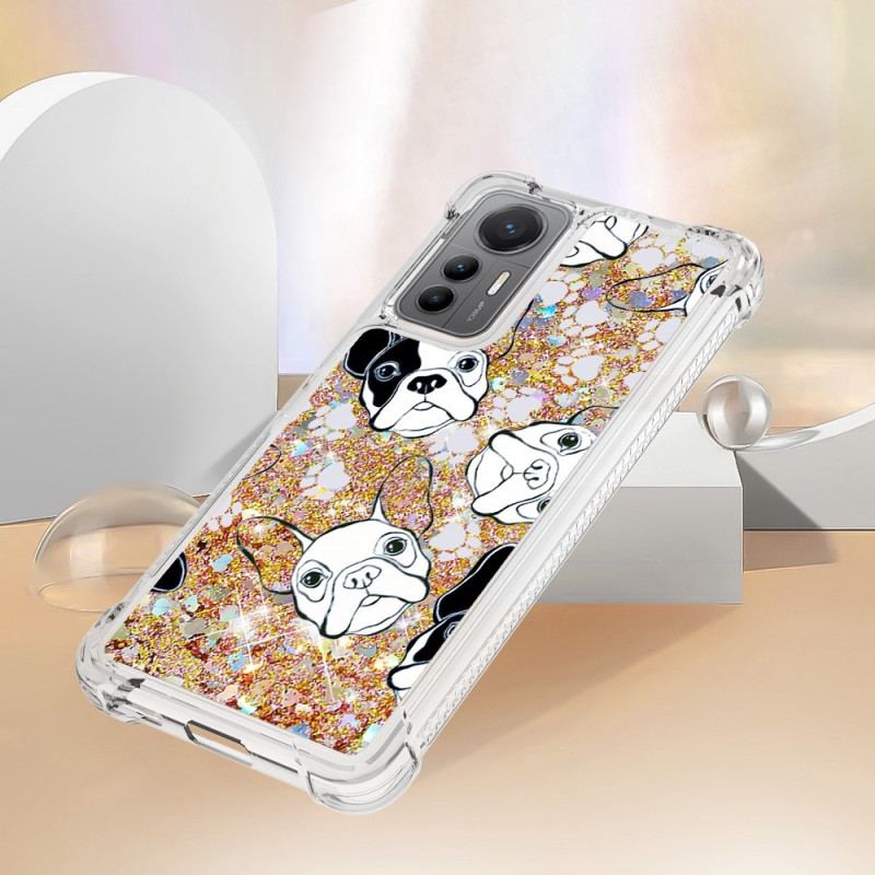 Capa Para Xiaomi 12 Lite Lantejoulas Mr Dog