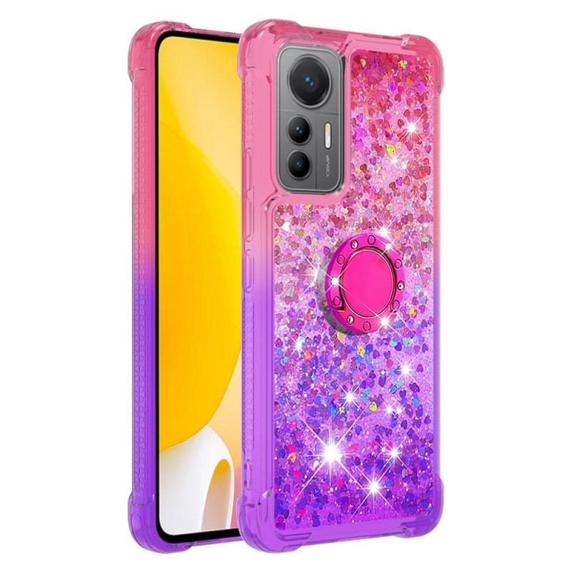 Capa Para Xiaomi 12 Lite Suporte De Anel Glitter