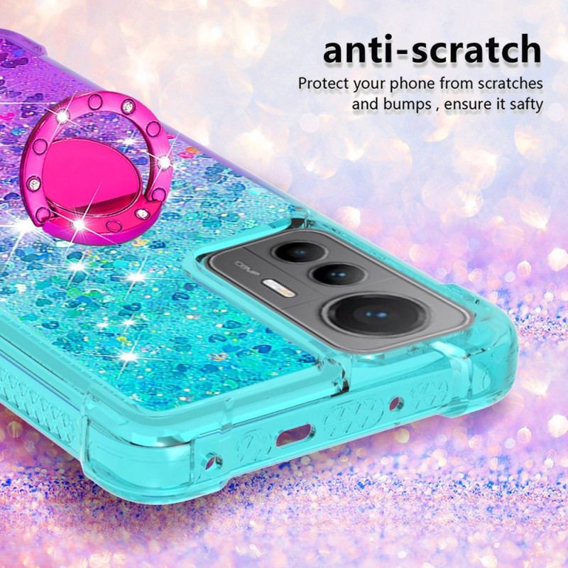 Capa Para Xiaomi 12 Lite Suporte De Anel Glitter