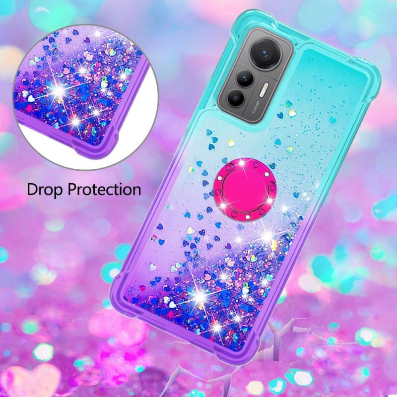 Capa Para Xiaomi 12 Lite Suporte De Anel Glitter