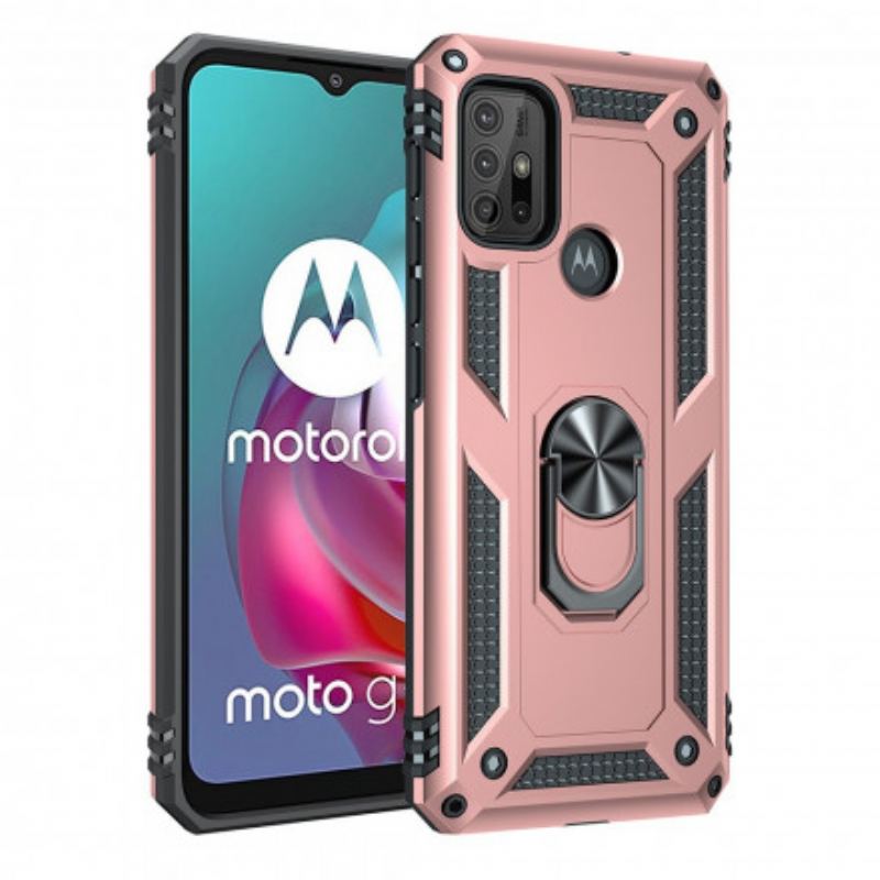 Capa De Celular Para Moto G30 / G10 Anel Premium