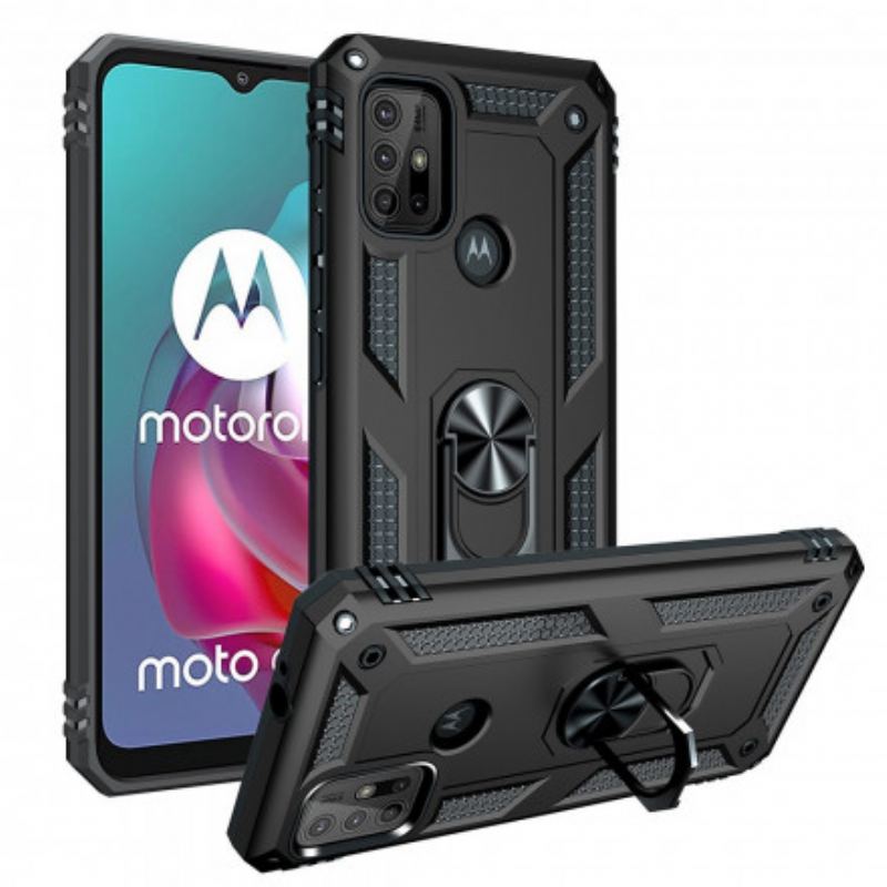 Capa De Celular Para Moto G30 / G10 Anel Premium