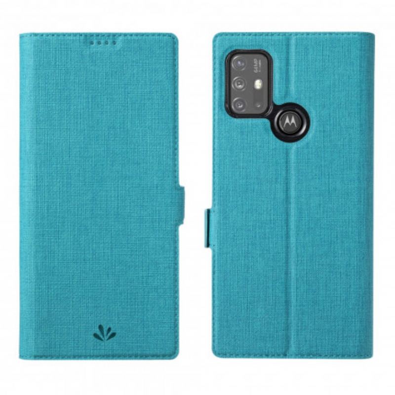 Capa De Celular Para Moto G30 / G10 Flip Dmk Vili Texturizado