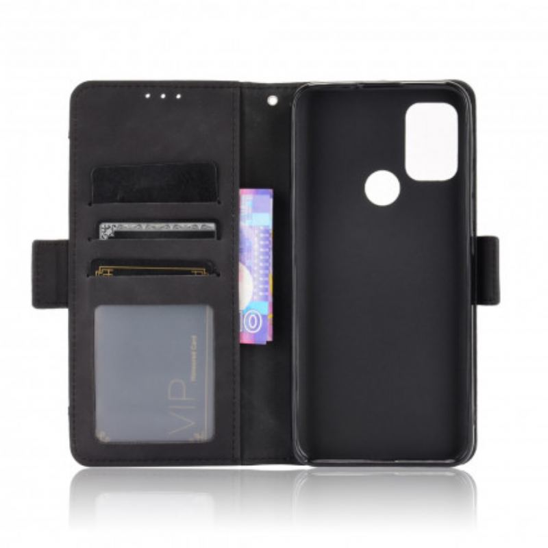 Capa De Couro Para Moto G30 / G10 Multi-card Premier Class