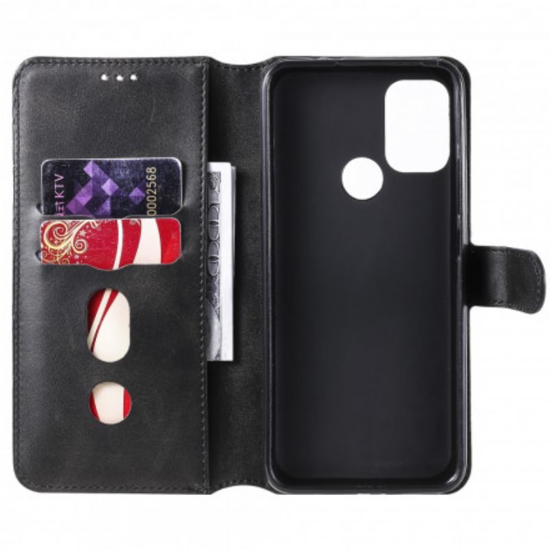 Capa De Couro Para Moto G30 / G10 Novas Cores De Couro Falso