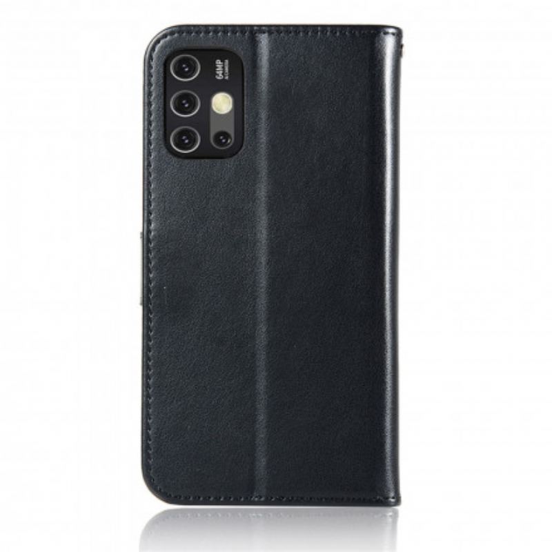 Capa Em Pele Para Moto G30 / G10 Coruja Sonhadora