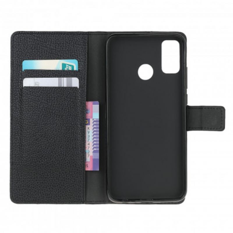 Capa Flip Para Moto G30 / G10 Efeito De Couro Granulado De Lichia