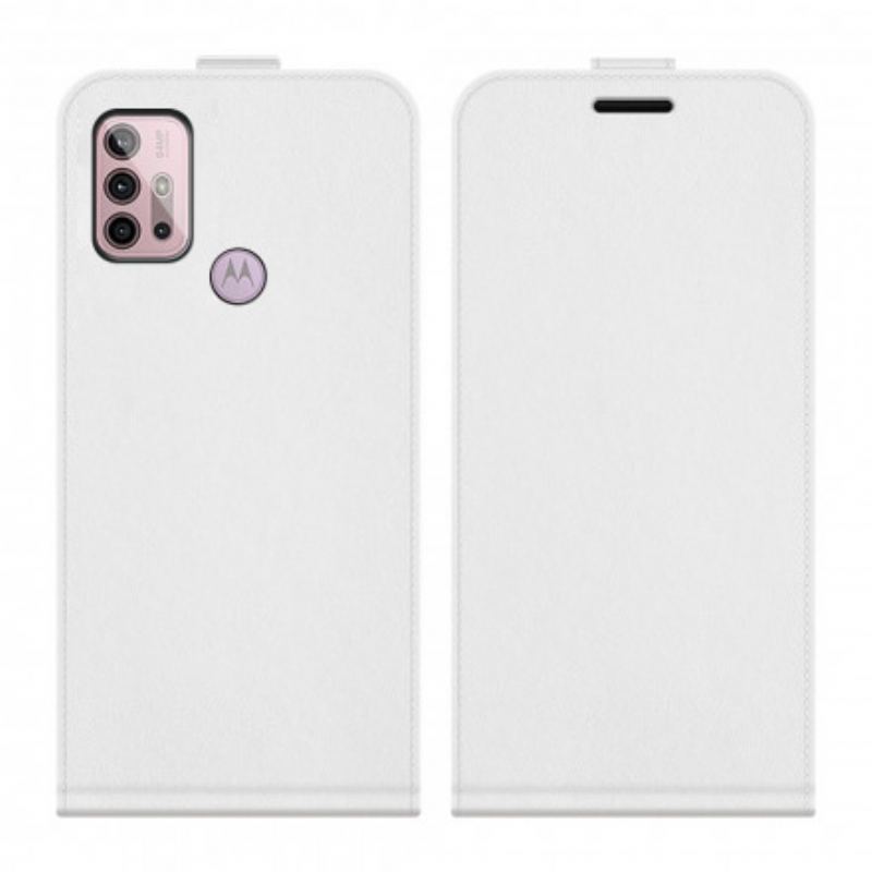 Capa Folio Para Moto G30 / G10 Flip Efeito De Couro Com Aba Vertical