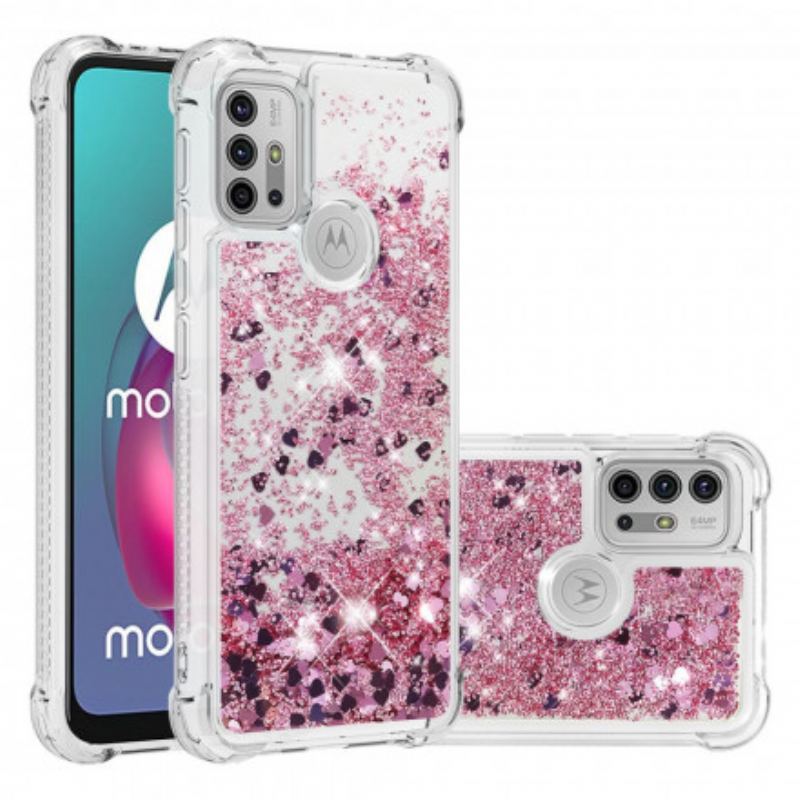 Capa Para Moto G30 / G10 Desejos Lantejoulas