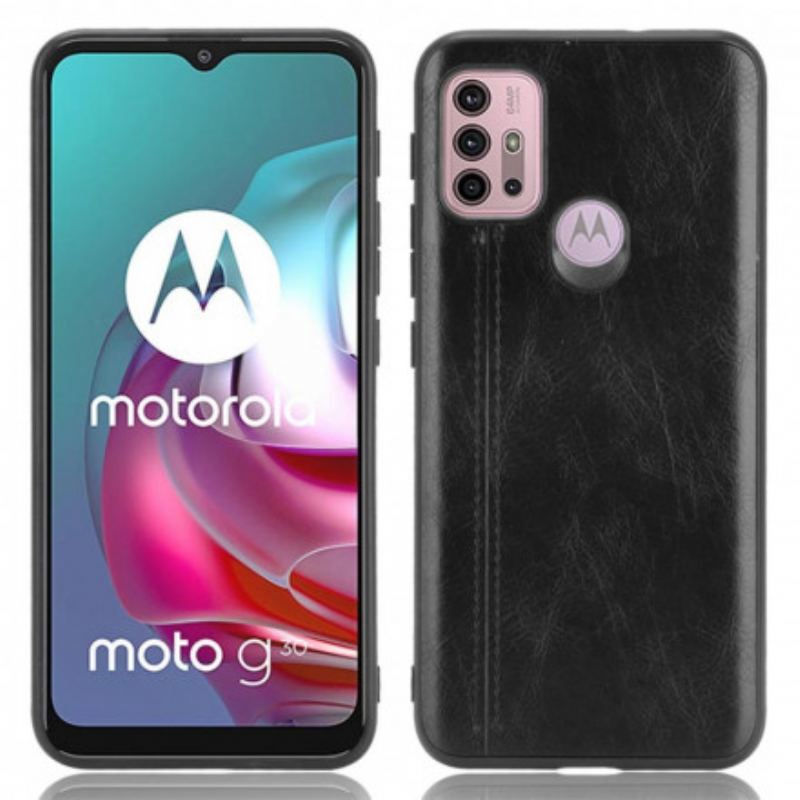 Capa Para Moto G30 / G10 Efeito Couro Couture