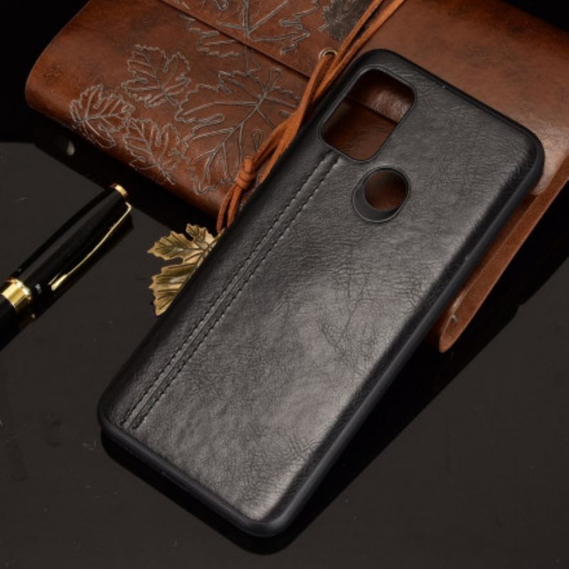 Capa Para Moto G30 / G10 Efeito Couro Couture