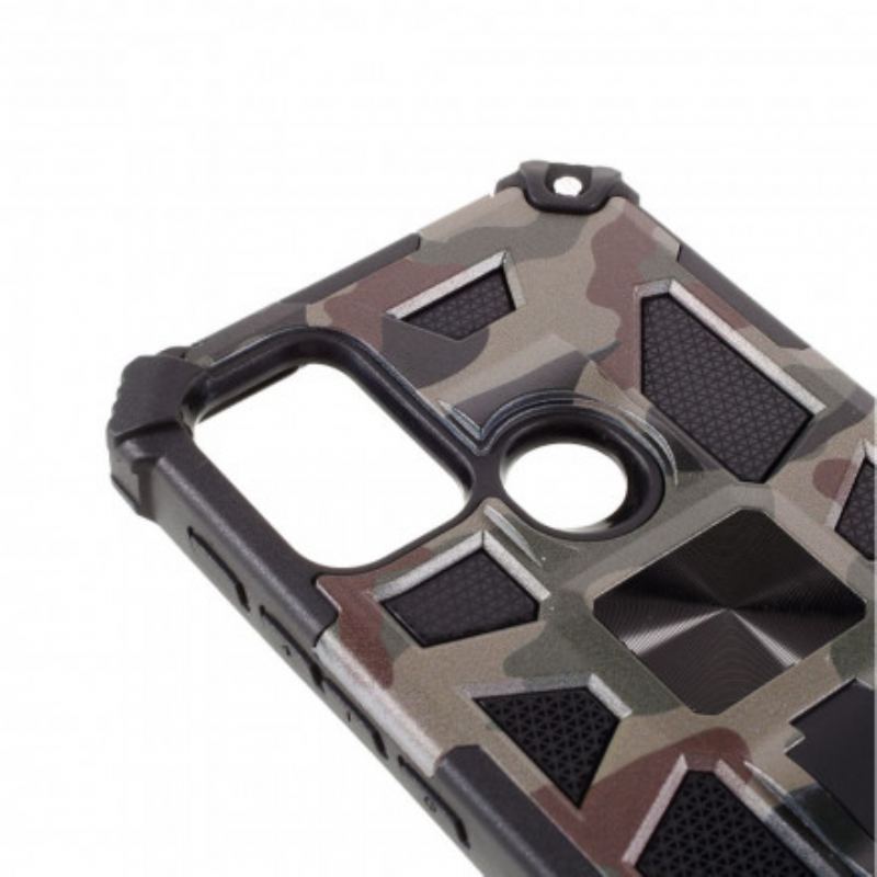 Capa Para Moto G30 / G10 Suporte Removível De Camuflagem