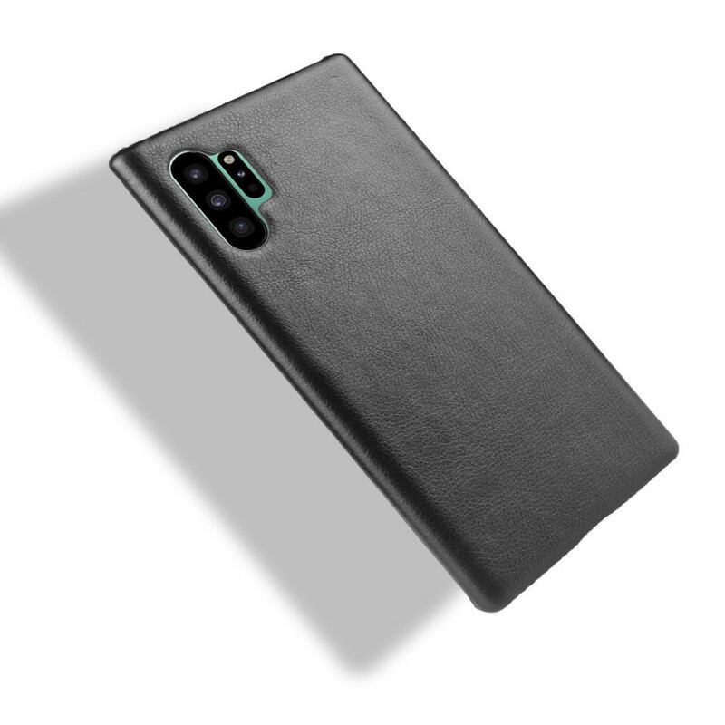 Capa De Celular Para Samsung Galaxy Note 10 Plus Clássico Efeito Couro Lichia