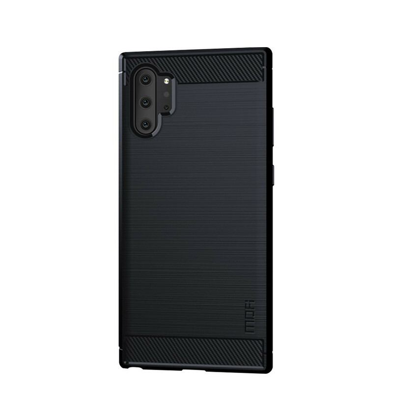 Capa De Celular Para Samsung Galaxy Note 10 Plus Fibra De Carbono Escovada Mofi