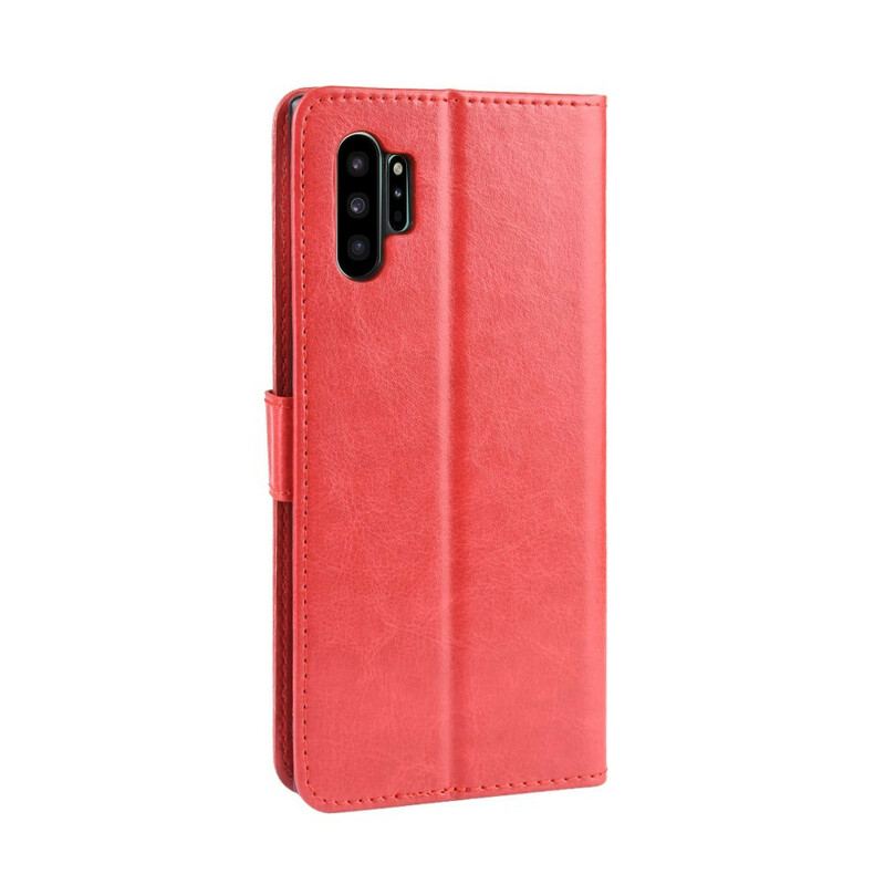 Capa Flip Para Samsung Galaxy Note 10 Plus Couro Falso Chamativo