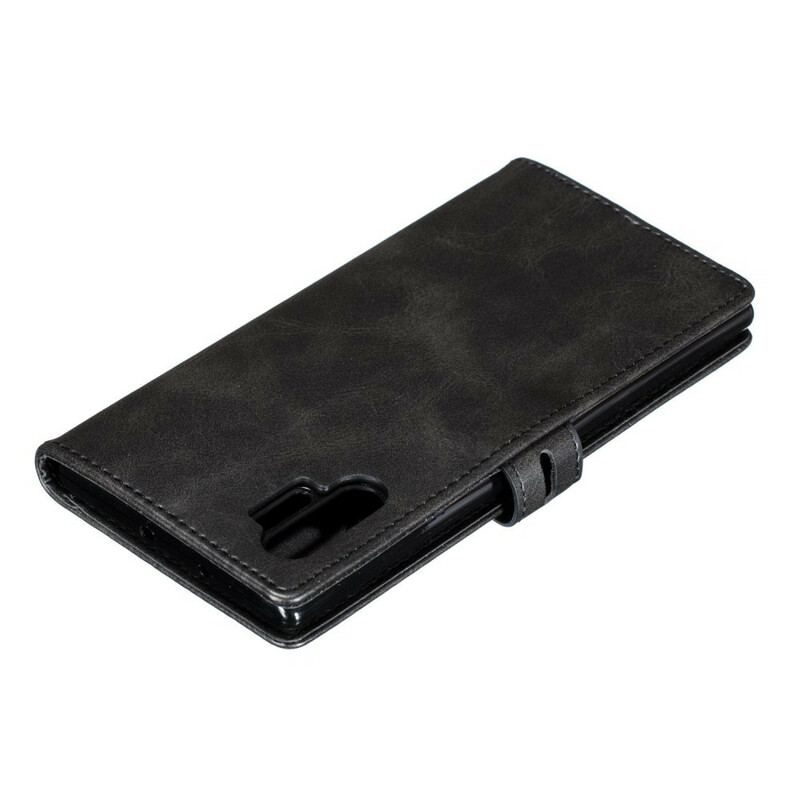 Capa Flip Para Samsung Galaxy Note 10 Plus Gatinho De Couro Falso