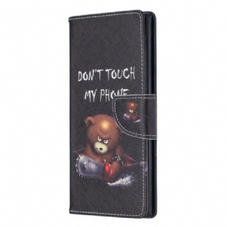 Capa Flip Para Samsung Galaxy Note 10 Plus Urso Perigoso